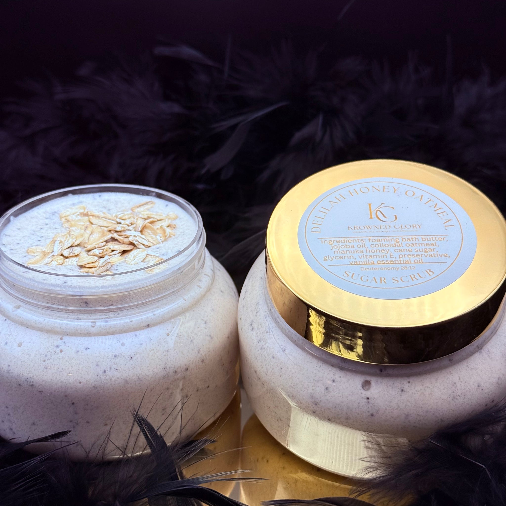 Delilah Honey Oatmeal Foaming Sugar Scrub