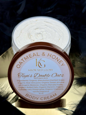 Tiya’s Double Oats Body Cream (Oatmeal & Honey) (Emulsified)
