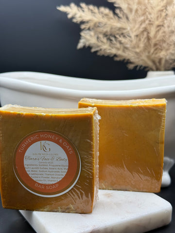 Tiara’s Face & Body Turmeric Honey & Oats Bar Soap
