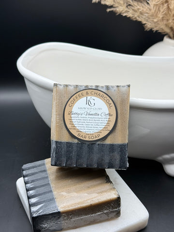 Betty’s Vanilla Coffee & Activated Charcoal Detox Soap