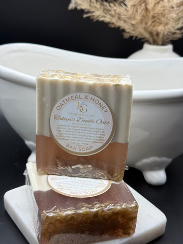 Takiya’s Oatmeal & Honey Bar Soap (Vanilla Scent)