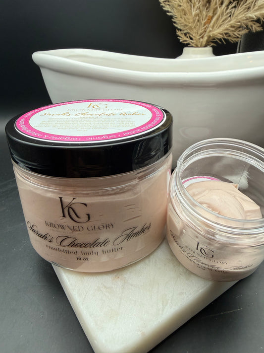 Sarah’s Chocolate Amber Body Butter (Emulsified)
