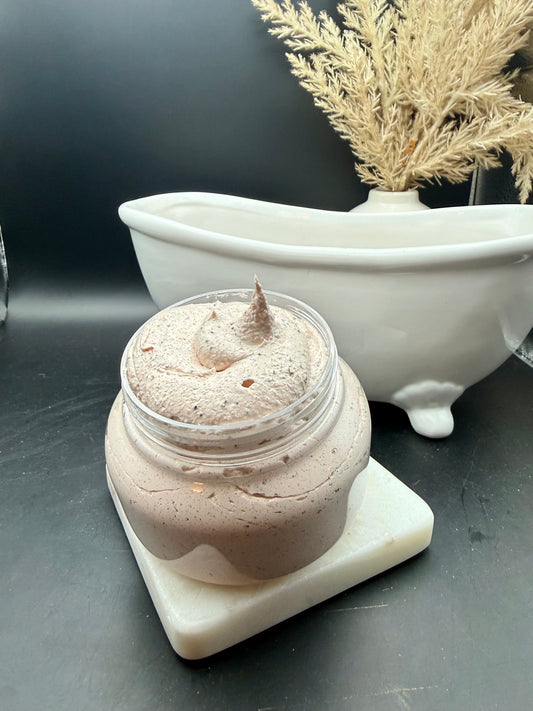 Nettie Mae’s Chocolate Amber Foaming Sugar Scrub