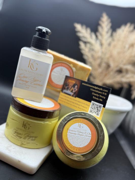 Ultimate Turmeric Honey & Oats Glow Bundle ft. Qua’Niya’s Toner Essence
